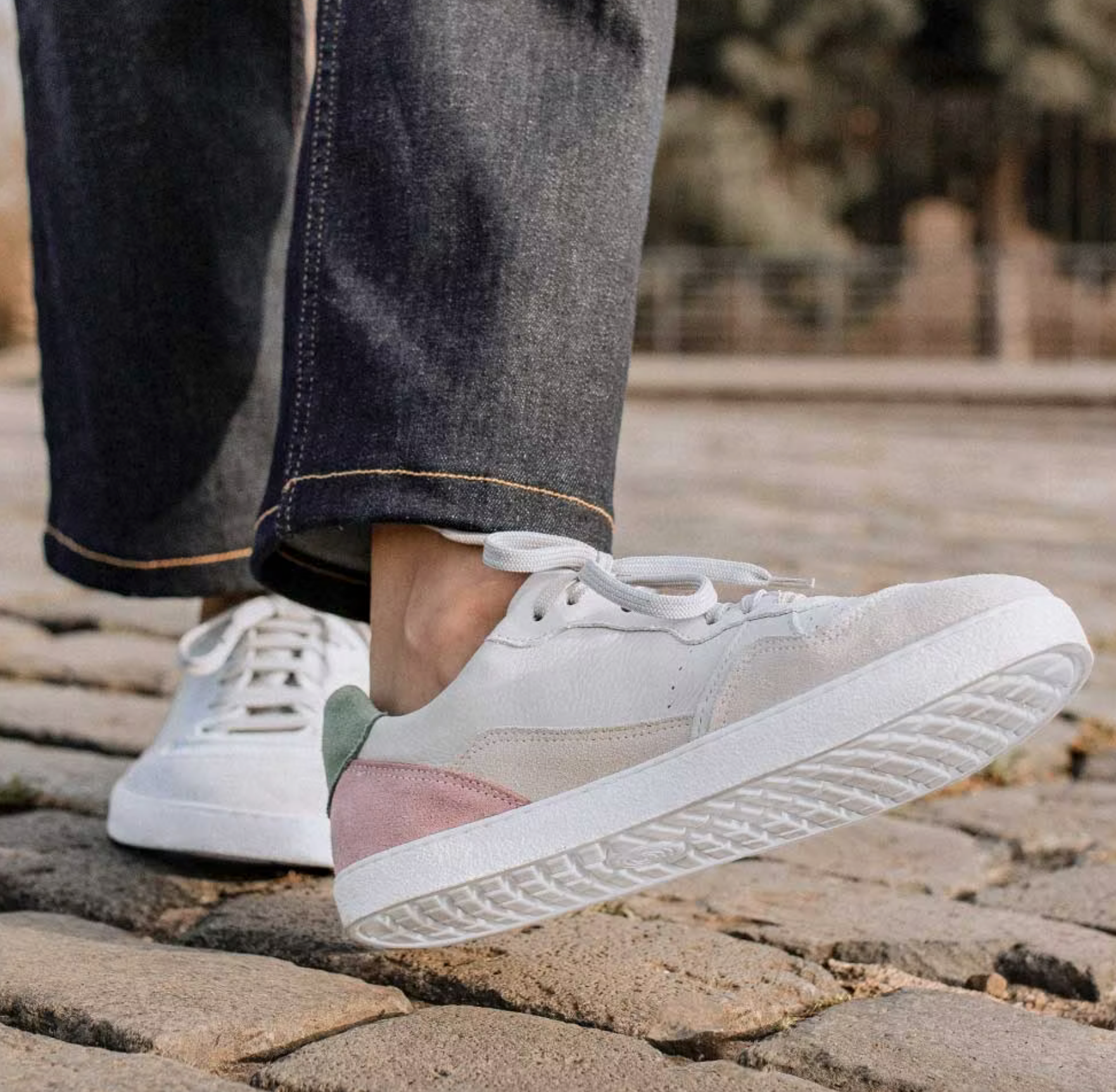 Groundies Barefoot Nova GS1 Sneaker Beige Pink