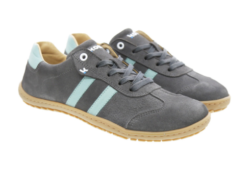 Koel Barefoot Ila Suede Barfuß-Sneaker zum Schnüren Grey - keks.