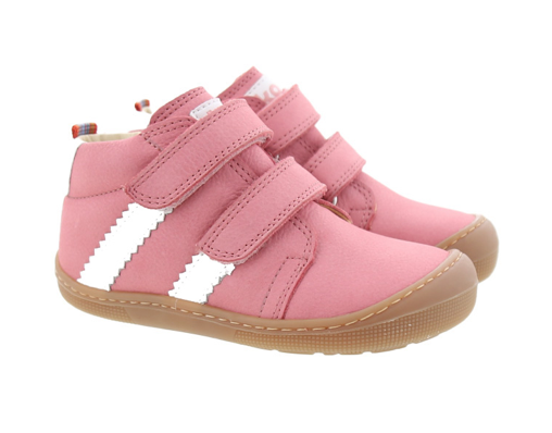 Koel Barefoot David Leather Napa Barfuß-Sneaker mit Klettverschluss Old Pink - keks.