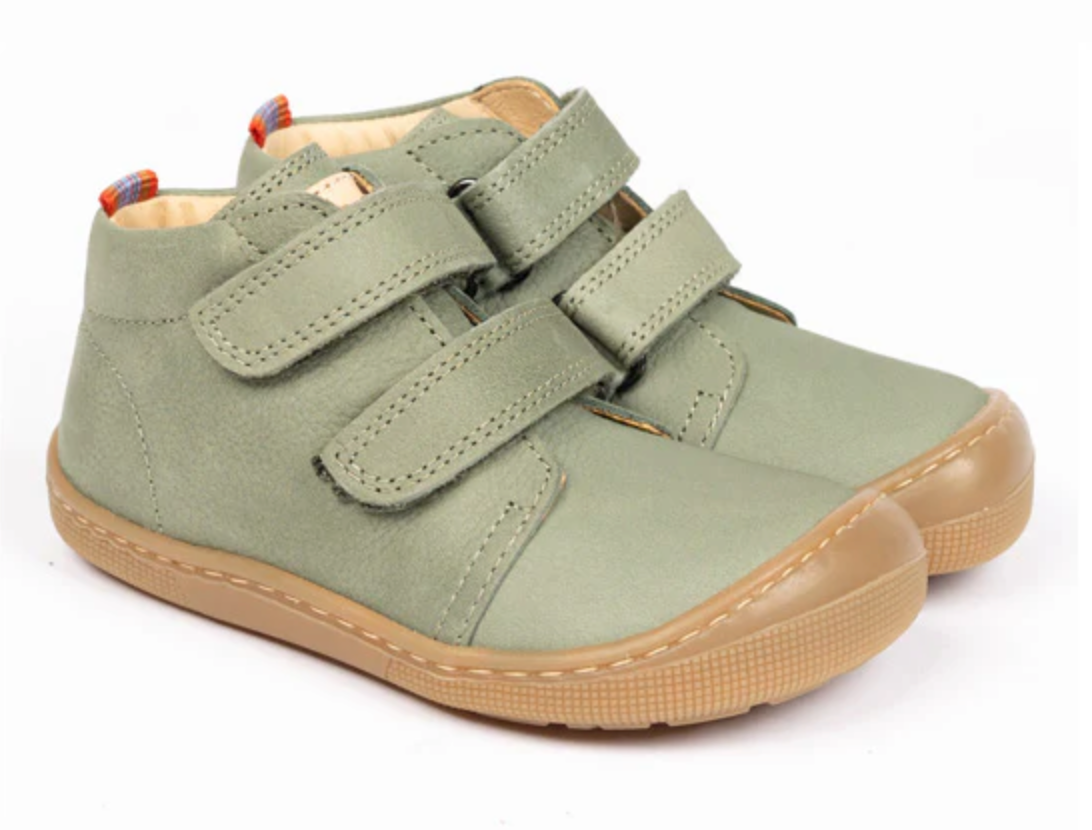 Koel Barefoot Don 2.0 Barfuß-Halbschuh mit Klettverschluss Olive - keks.