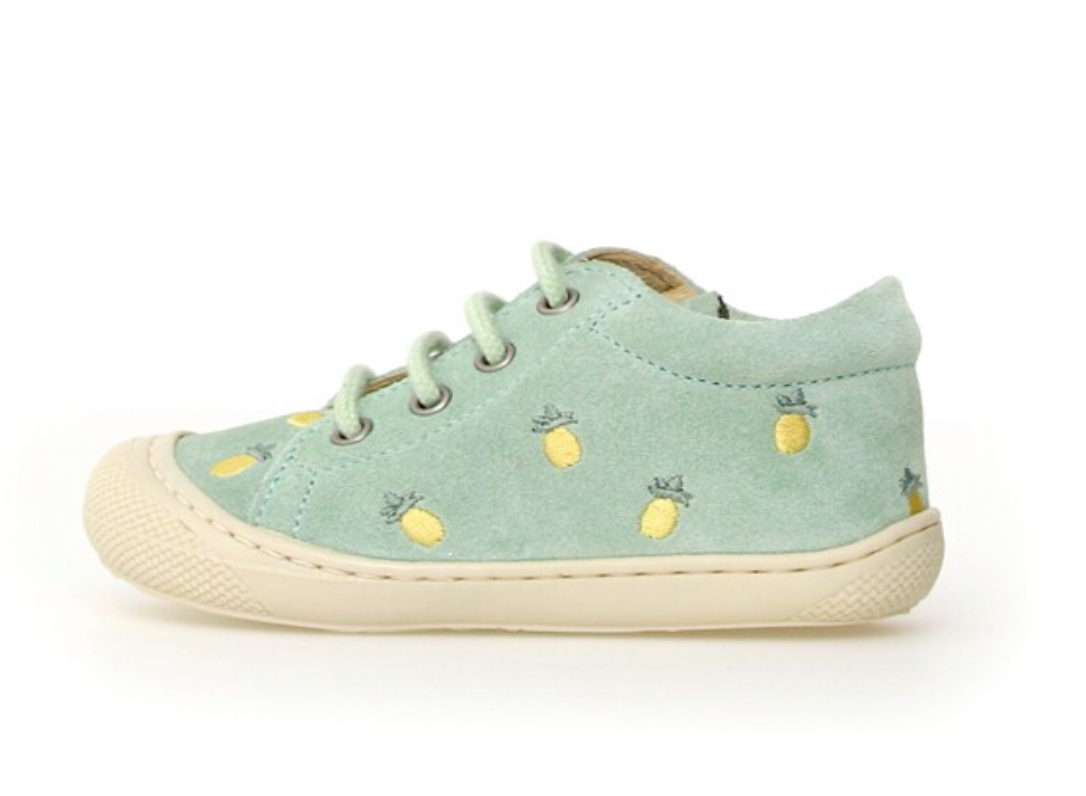Naturino Cocoon Schnür Lauflernschuh Mint Pineapples