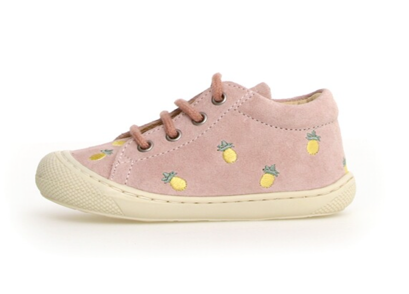 Naturino Cocoon Schnür Lauflernschuh Pink Pineapples