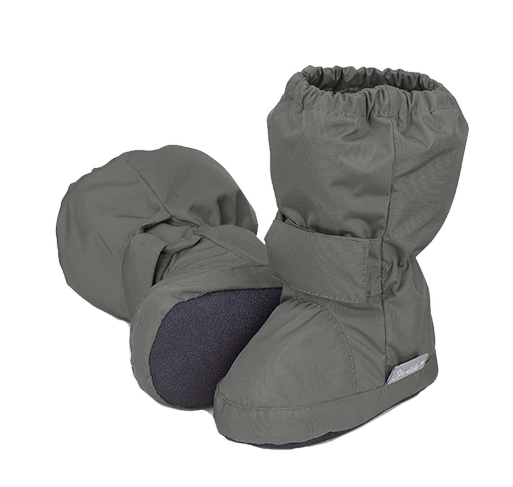 Sterntaler Baby Schuhe Überziehschuhe mit Klettverschluss Mattgrün