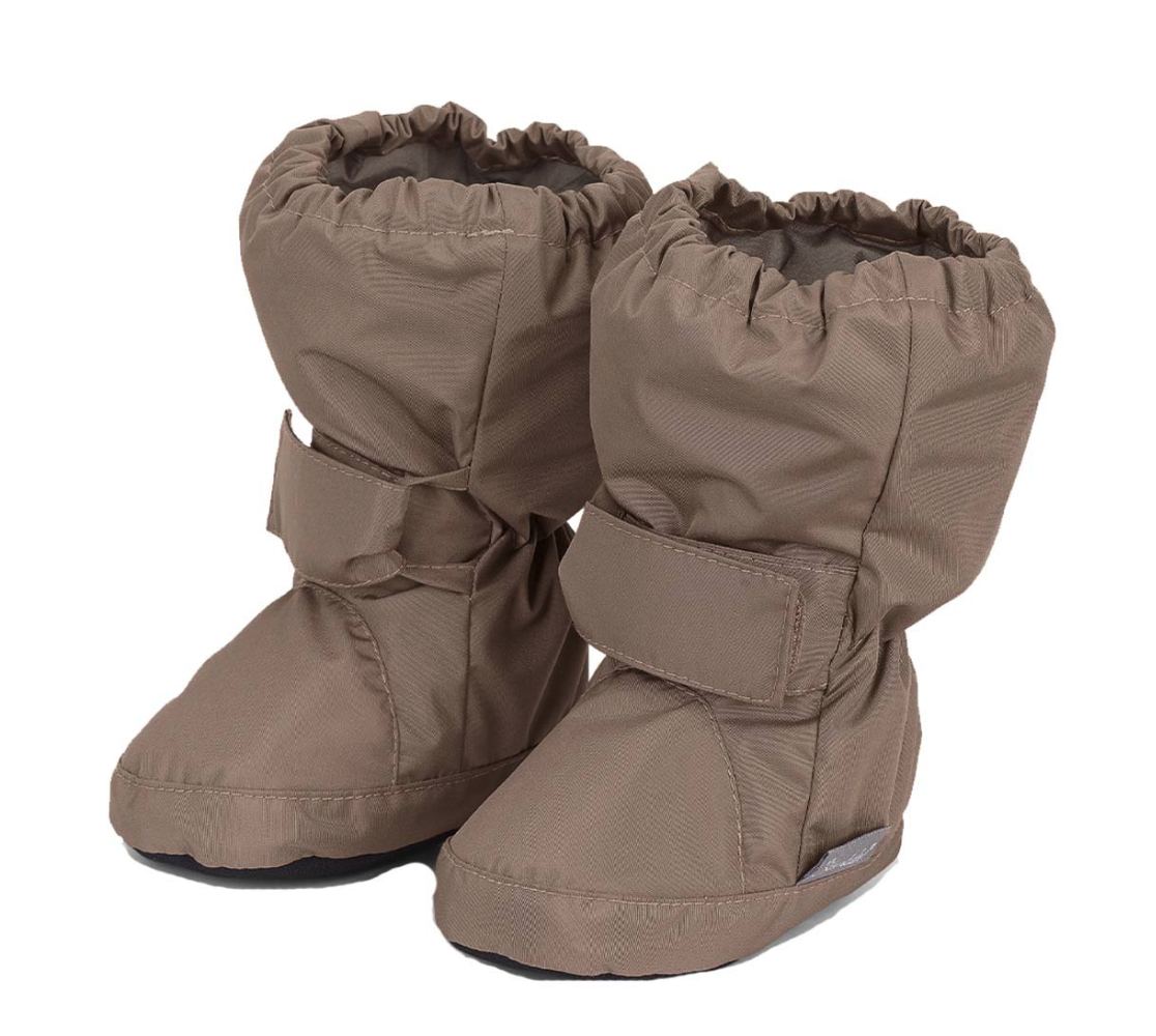Sterntaler Baby Schuhe Überziehschuhe mit Klettverschluss Braun