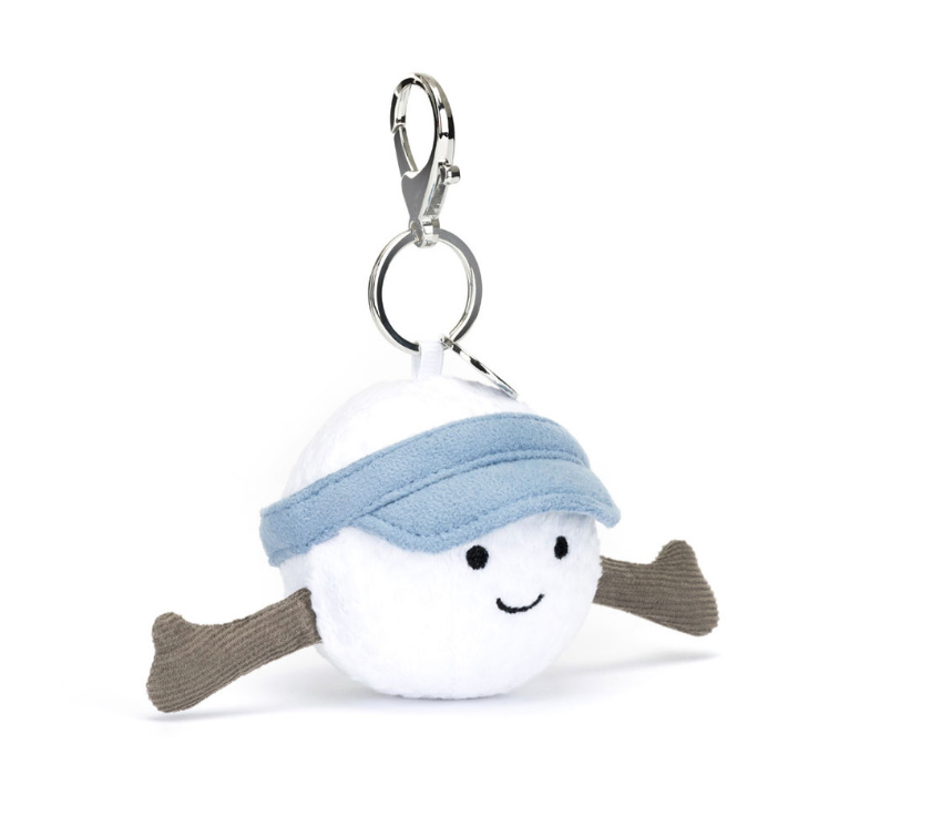 Jellycat Amuseables Sports Golf Bag Charm Golfball Taschenanhänger - keks.