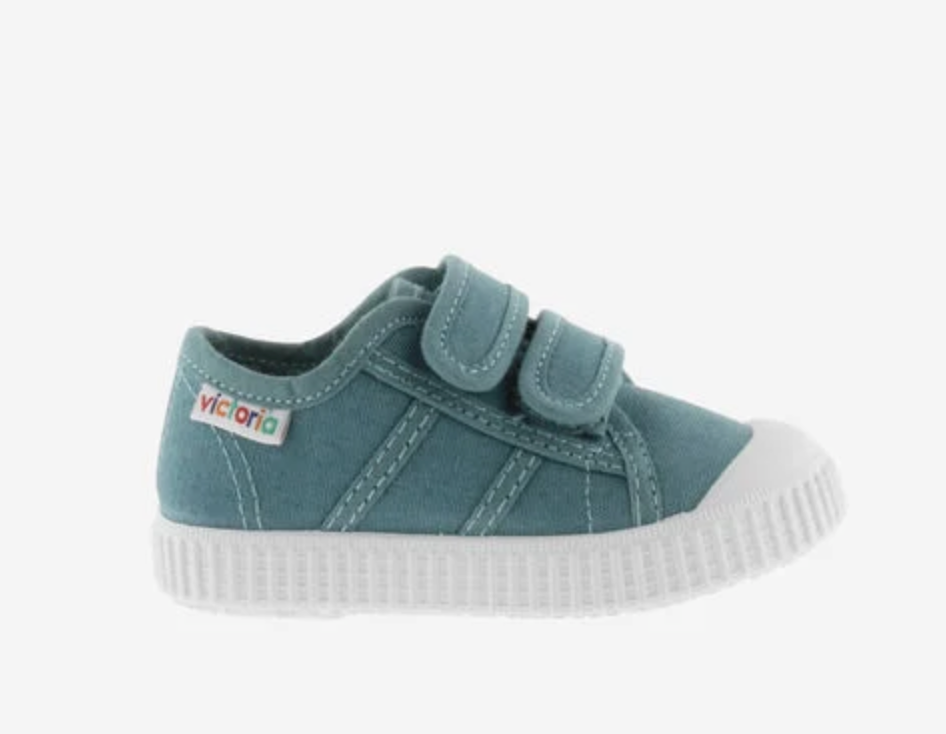 Victoria Vegane Baumwoll Halbschuhe Pacifico mit Klettverschluss