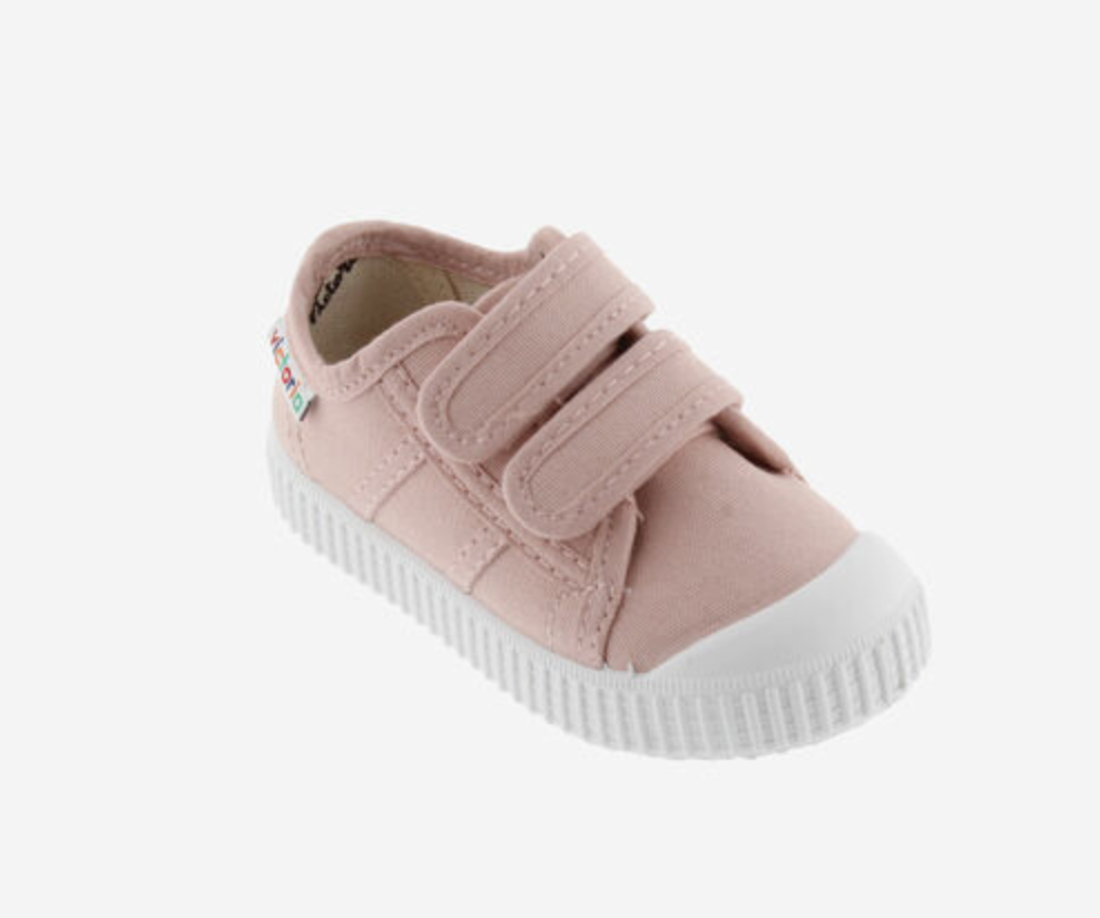 Victoria Vegane Baumwoll Halbschuhe Skin mit Klettverschluss