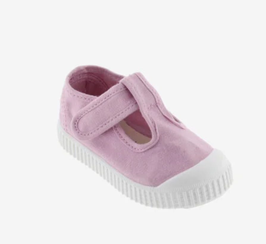 Victoria Vegane Baumwoll-Sandale Petalo mit Klettverschluss