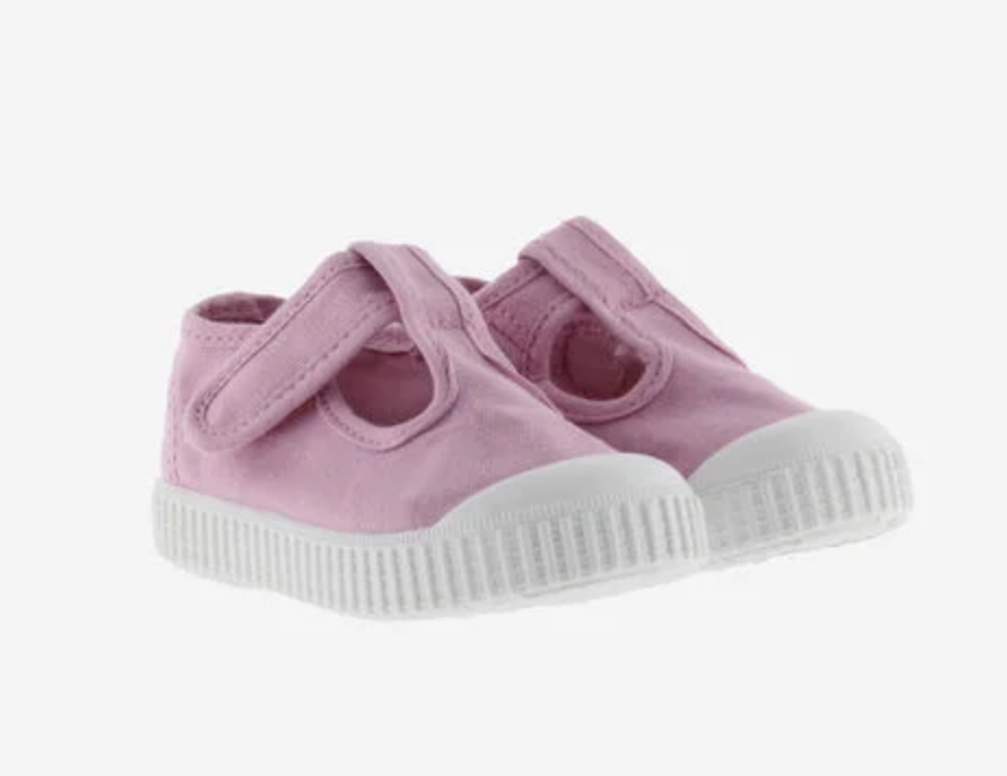 Victoria Vegane Baumwoll-Sandale Petalo mit Klettverschluss