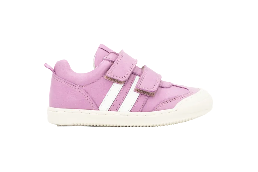 Telyoh Y00663 Carter White Stripes Klett Halbschuh Lilla - keks.