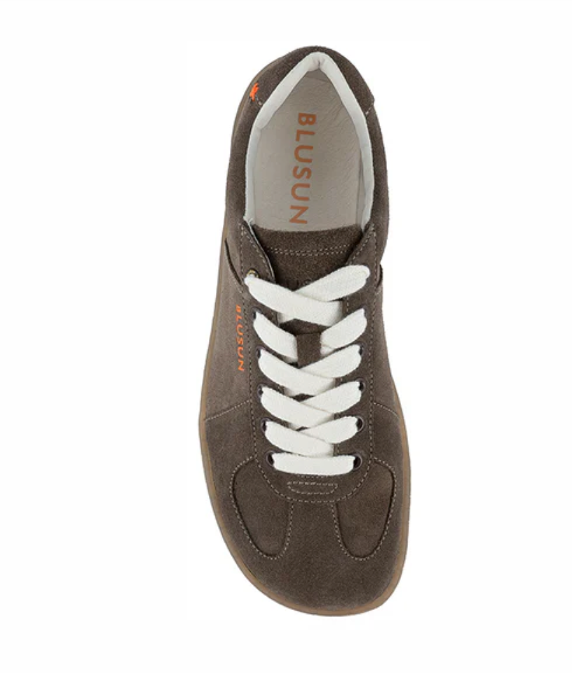 Blusun BLSN-200 Coffee Brown Barfußschuhe aus Veloursleder - keks.