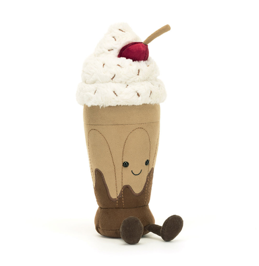 Jellycat Amuseables Marin Chocolate Milkshake Kuscheliger Schokoladen Milchshake - keks.