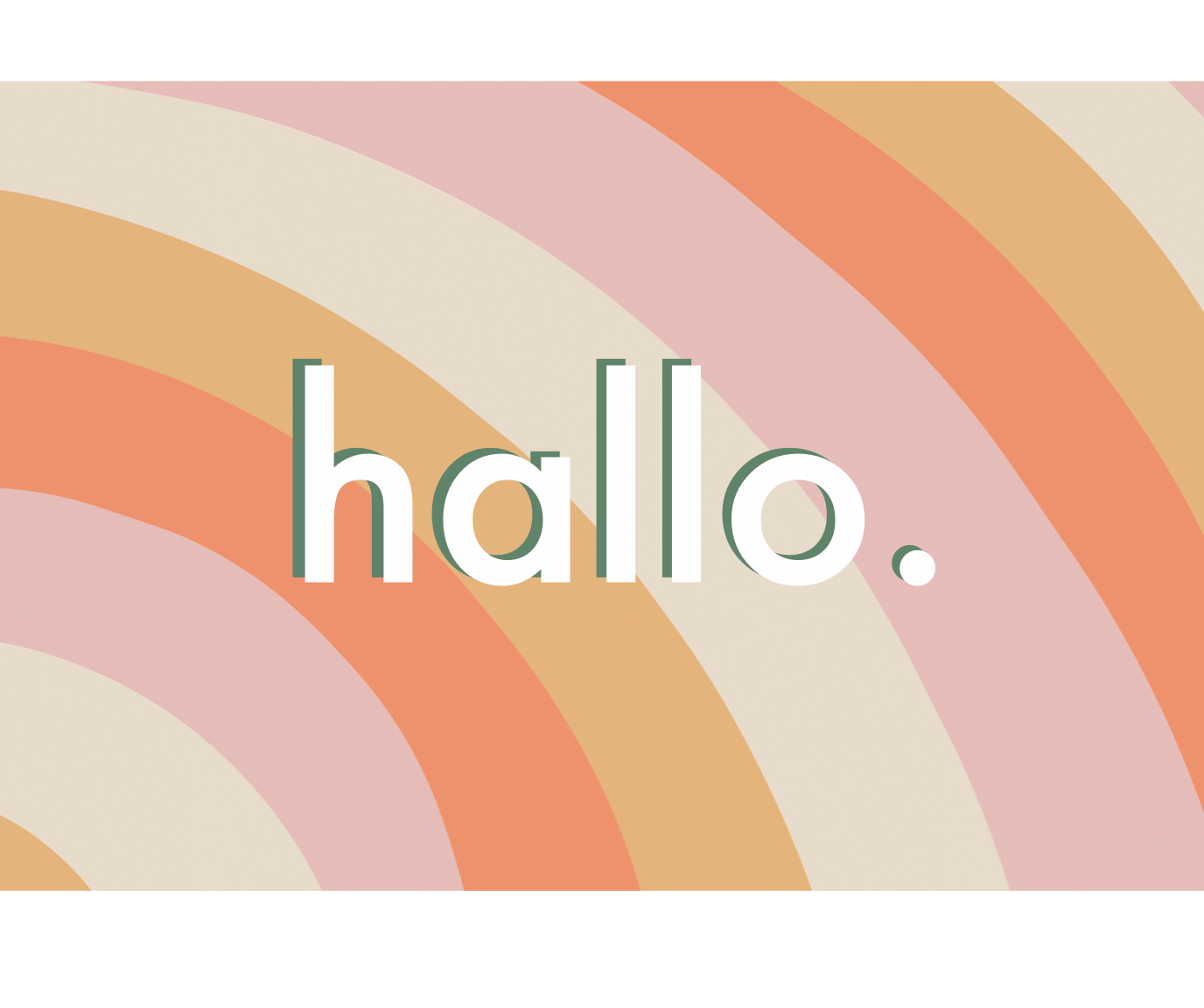 Postkarte keks. "Hallo"