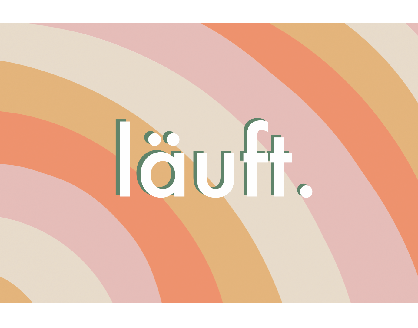 Postkarte keks. "läuft"