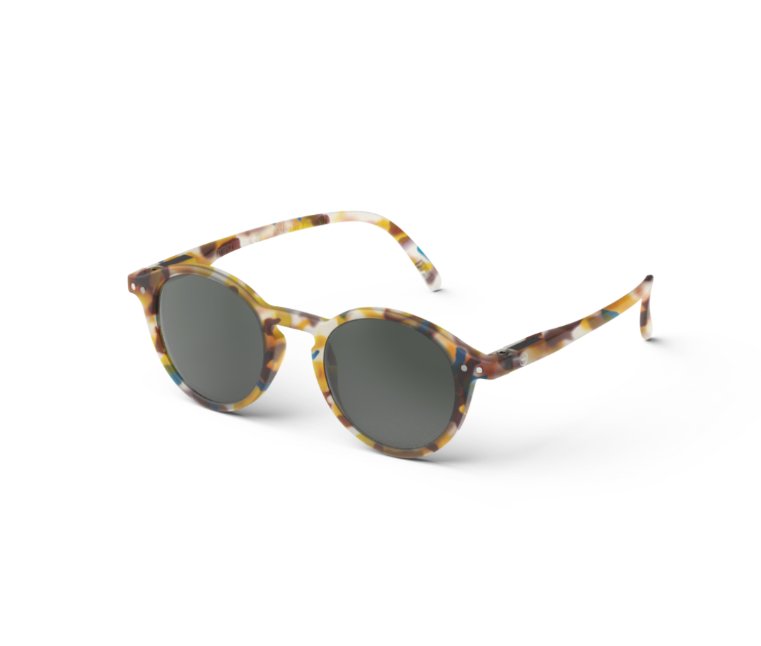 IZIPIZI Paris Junior Sonnenbrille in Blau Tortoise für Kinder 5-10 Jahre, mit stilvollem Tortoise-Design.