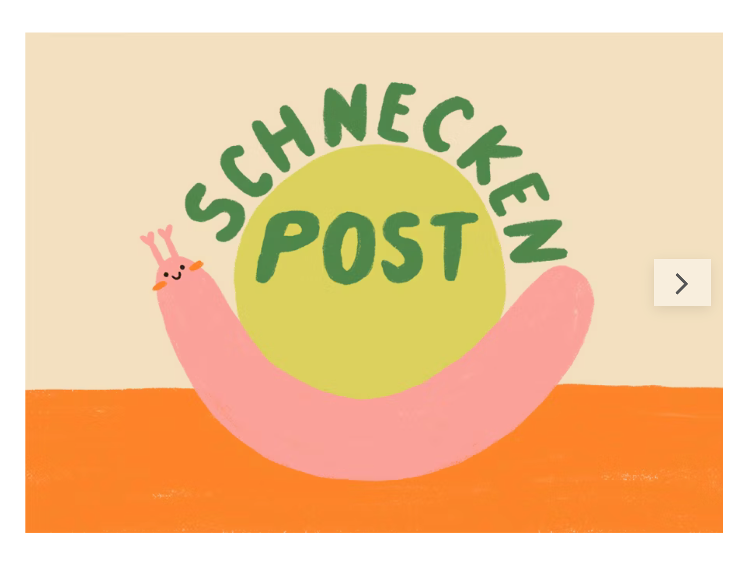 Postkarte Schneckenpost - keks.