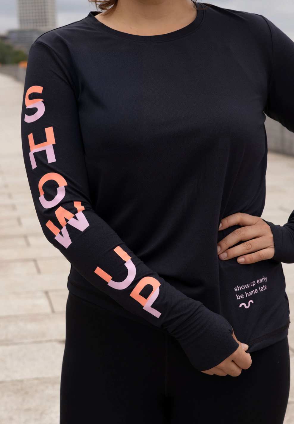 Go Fluo Atmungsaktives Lauf-Langsarmshirt Aura