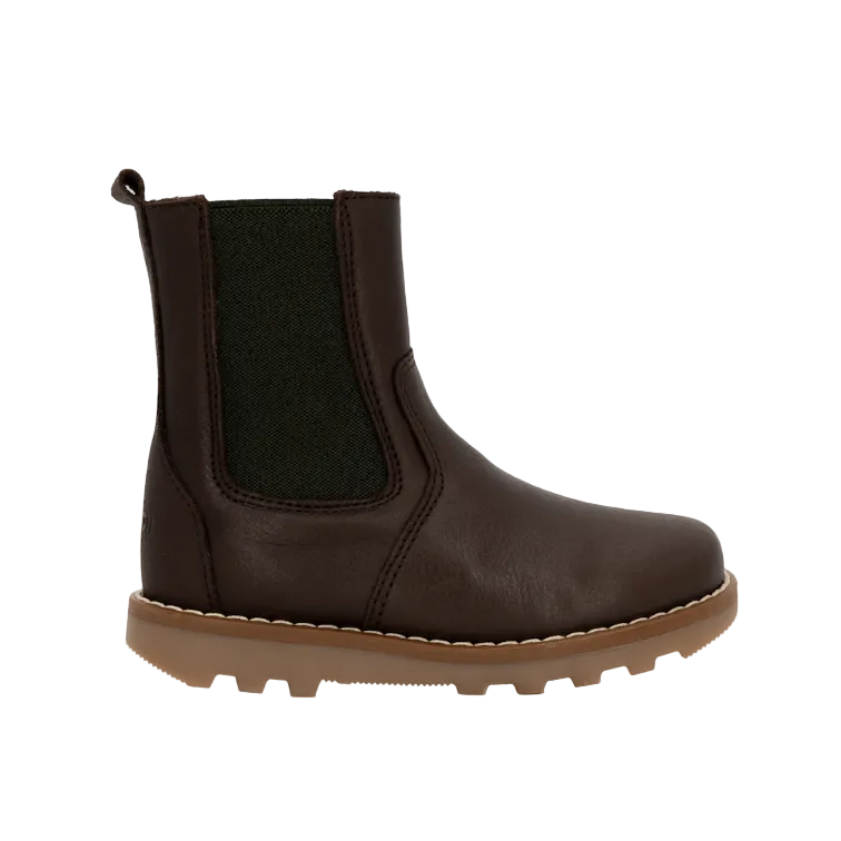 Telyoh YB1022 Stiefelette Lenny mit Lammfell Mocca - keks.