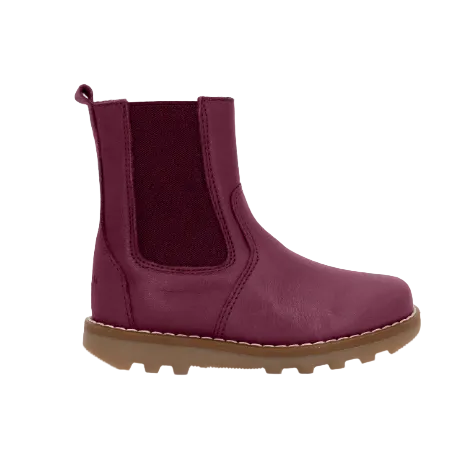 Telyoh YB1022 Stiefelette Lenny mit Lammfell Cranberry - keks.