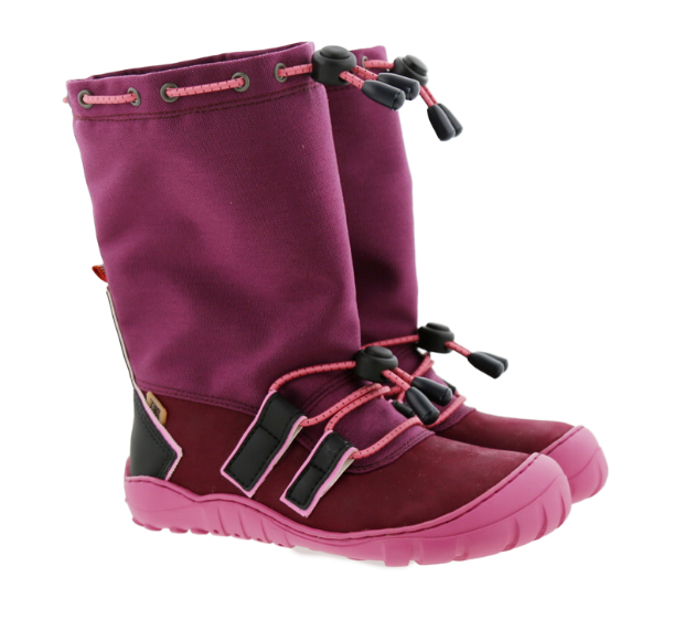 Koel Barefoot Rana WP Lex Wasserdichter Barfuß-Schneestiefel Bordo