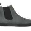Koel Women Barefoot Filas Merino Dark Grey Chelsea Boots, seitliche Ansicht mit gut sichtbarem Chelsea typischen Gummieinsatz