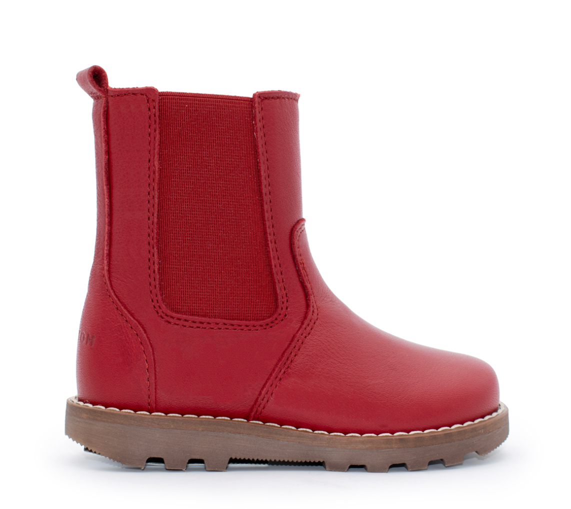 Telyoh YB1022 Stiefelette Lenny mit Lammfell DK RED