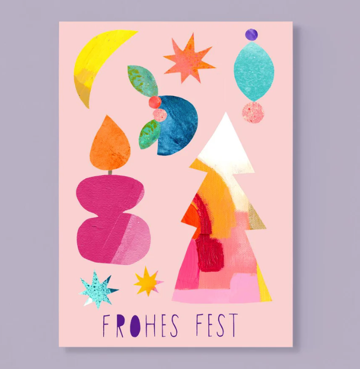 Frau Ottilie Postkarte "Weihnachtskarte" Frohes Fest