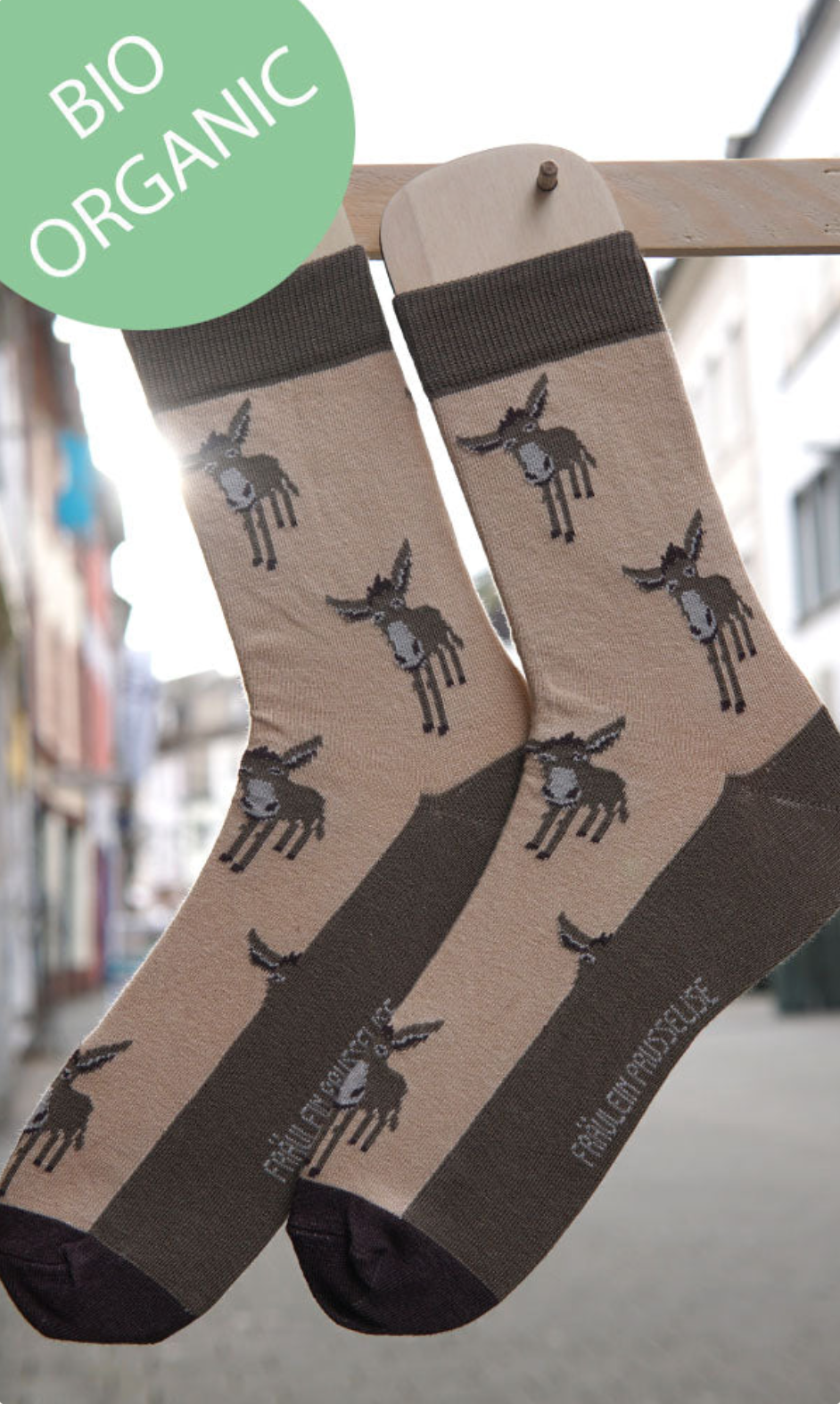 Fräulein Prusselise Bio Socken Esel - keks.