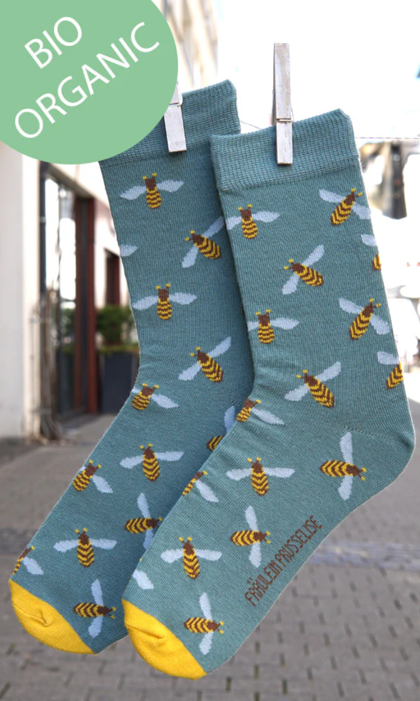 Fräulein Prusselise Bio Socken Bienen - keks.