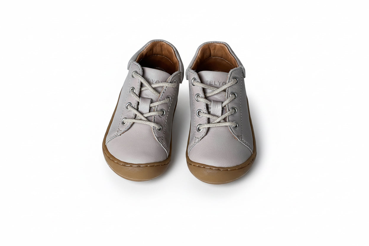 Telyoh Barefoot Y01148 Schnür Lauflerner Mouse Grey - keks.