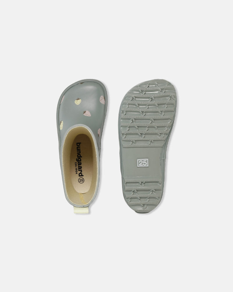 Bundgaard Charly High Barefoot Barfuß Gummistiefel Strawberries