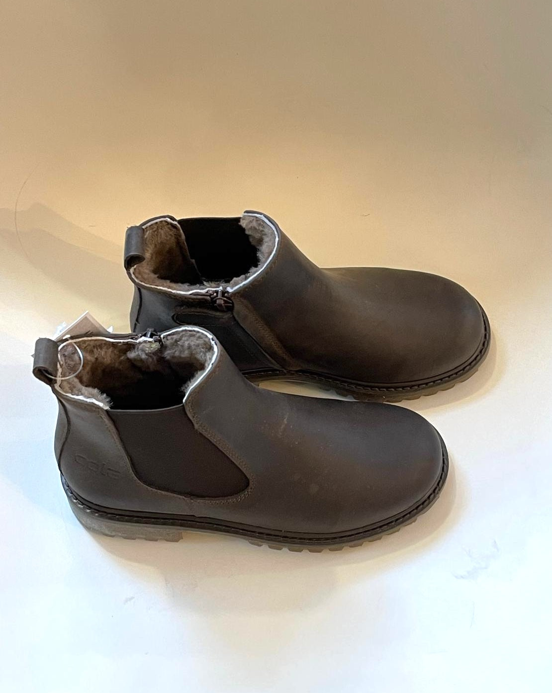 Cole Bounce Chelsea Boot mit Lammfell Dunkelbraun