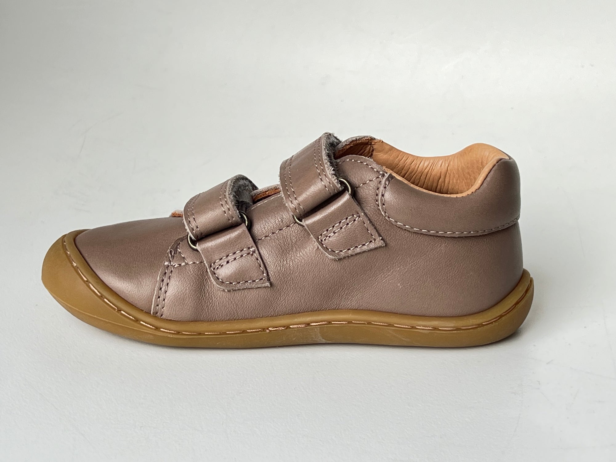 Telyoh Barefoot Y01161 Klett Halbschuh Taupe - keks.
