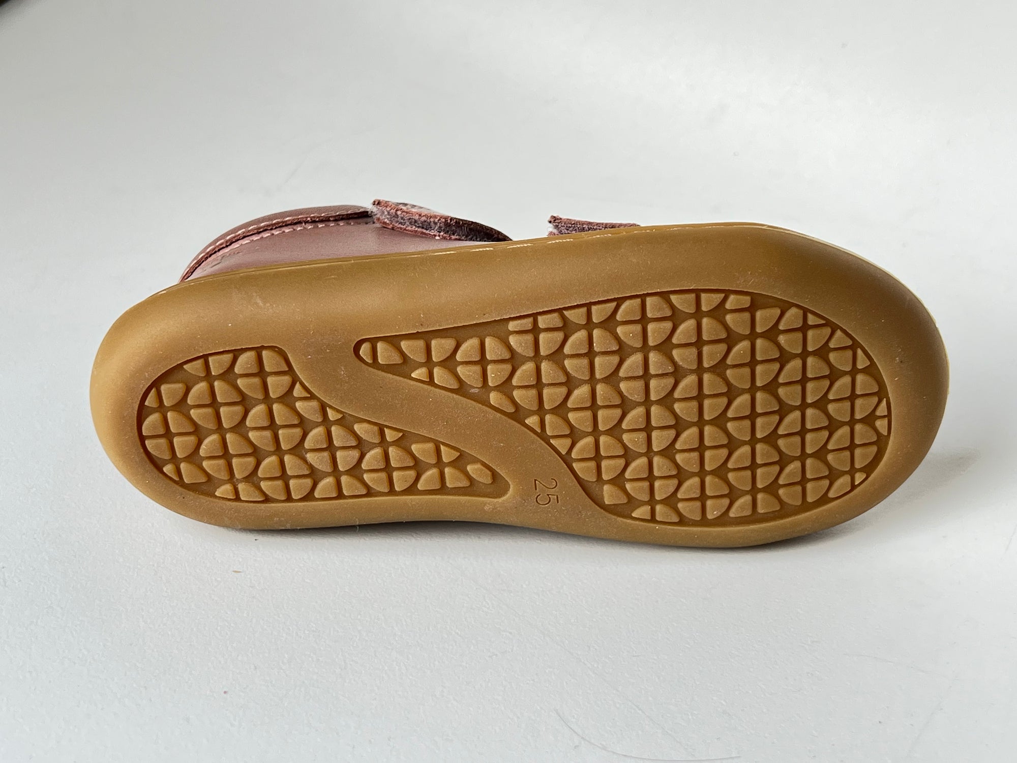 Telyoh Barefoot Y01161 Klett Halbschuh Dusty Nude Nappa - keks.