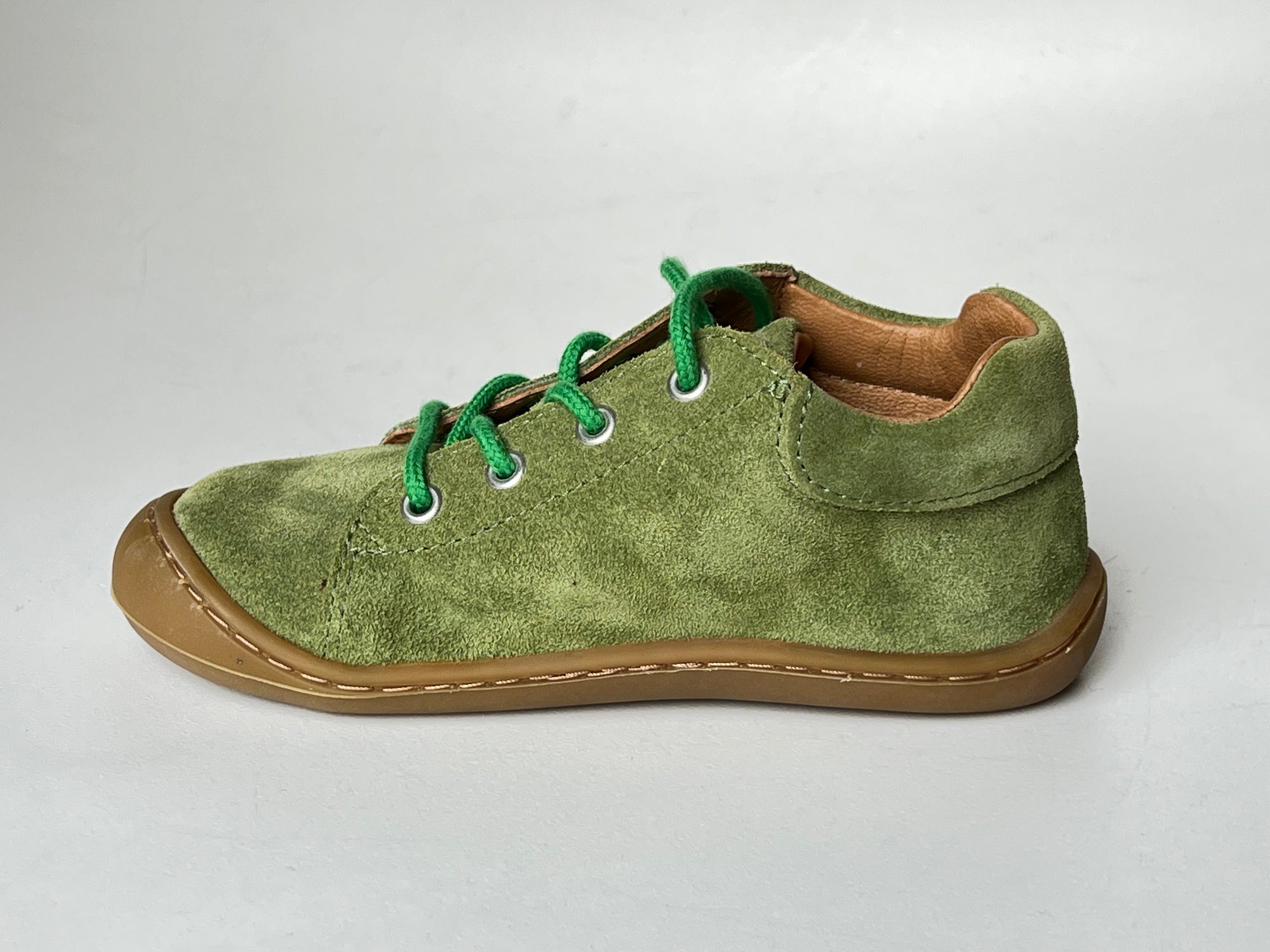 Telyoh Barefoot Y01148 Schnür Lauflerner Sage Suede - keks.