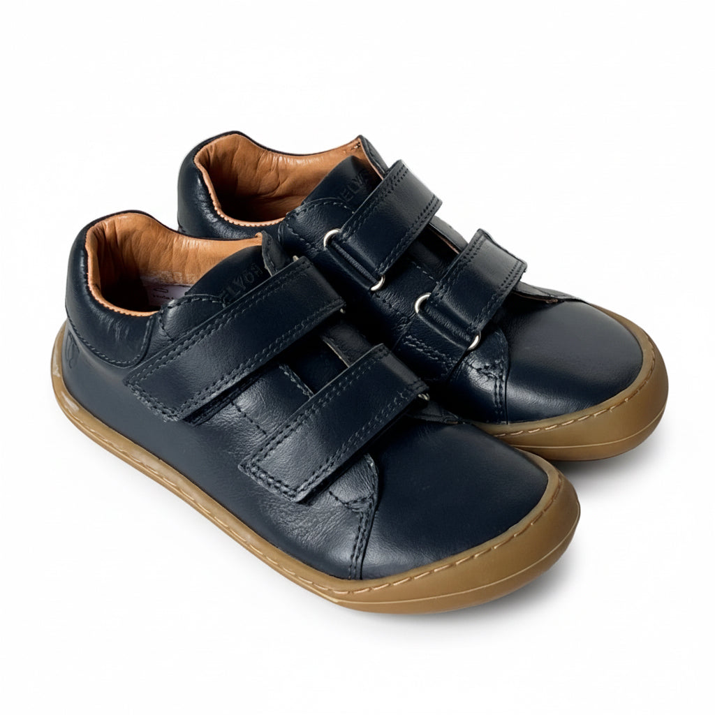 Telyoh Barefoot Y01161 Klett Halbschuh DK Blue - keks.