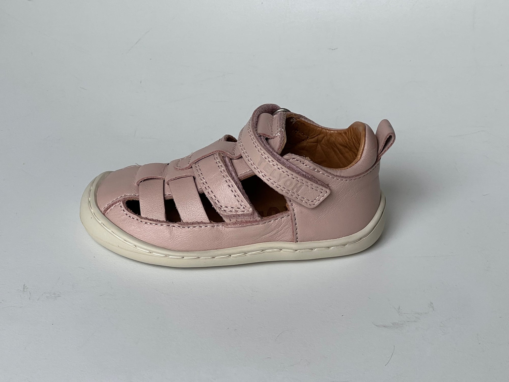 Telyoh Barefoot Y01114 Klett Sandale Nude Nappa - keks.