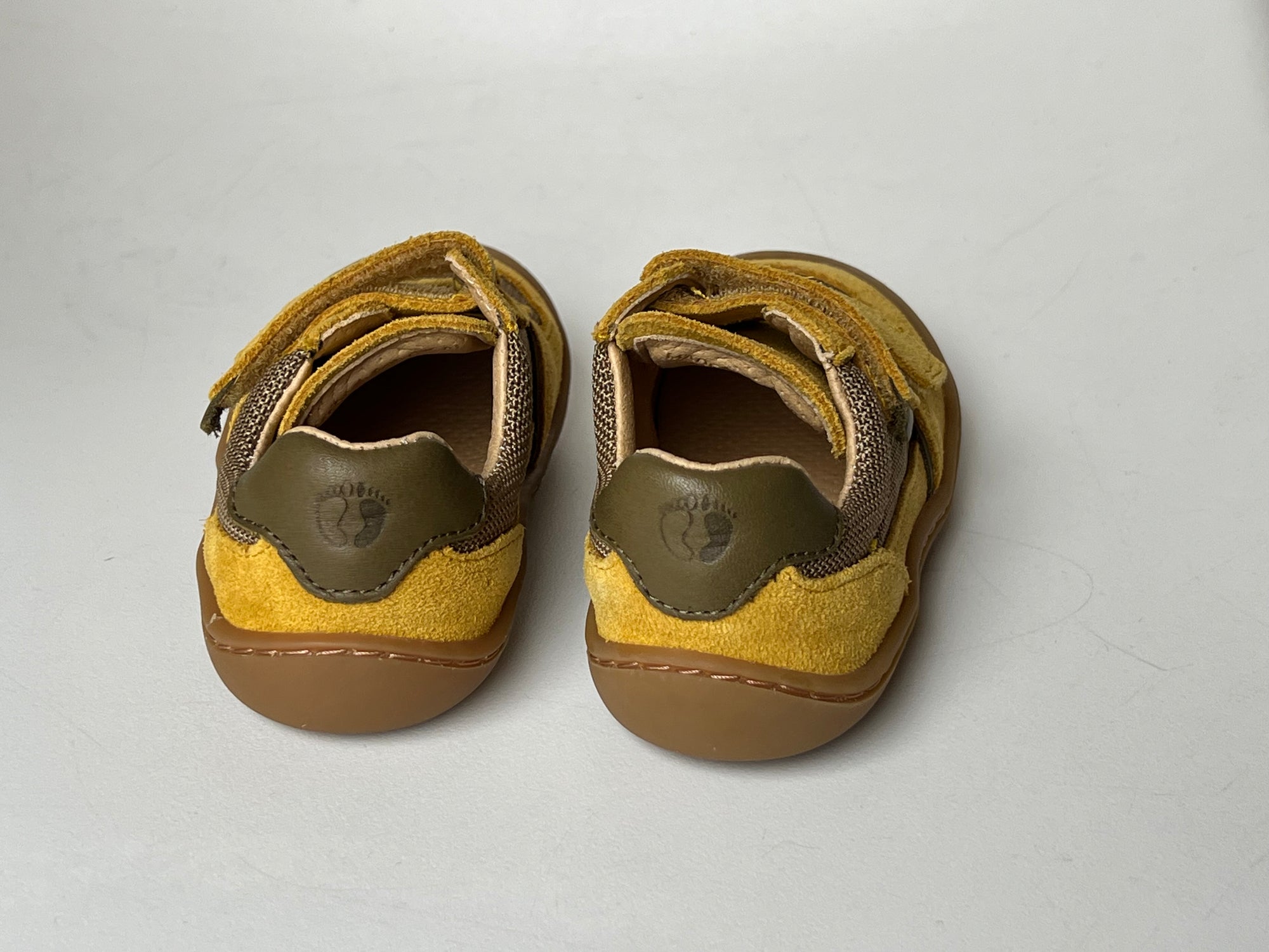 Telyoh Barefoot Y01141 Halbschuh Mesh mit Klettverschluss Yellow - keks.