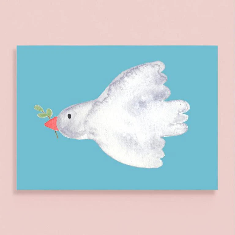 Frau Ottilie Postkarte Friedenstaube