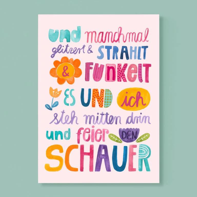 Frau Ottilie Postkarte Schauer