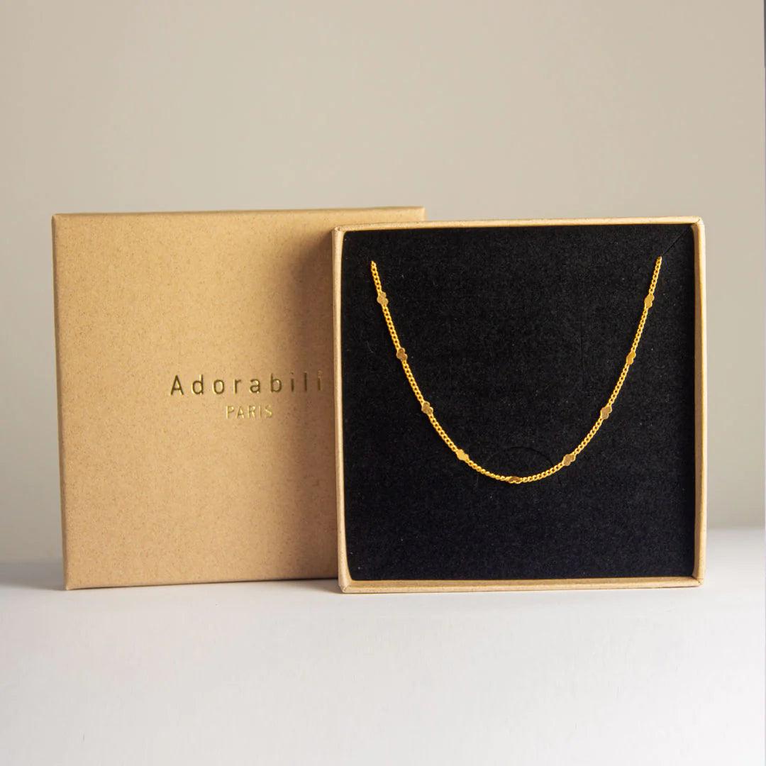 Adorabili Paris Kette Herzen Gold