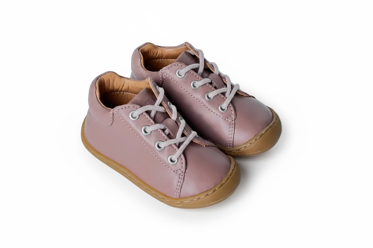 Telyoh Barefoot Y01148 Schnür Lauflerner Dusty Rose - keks.