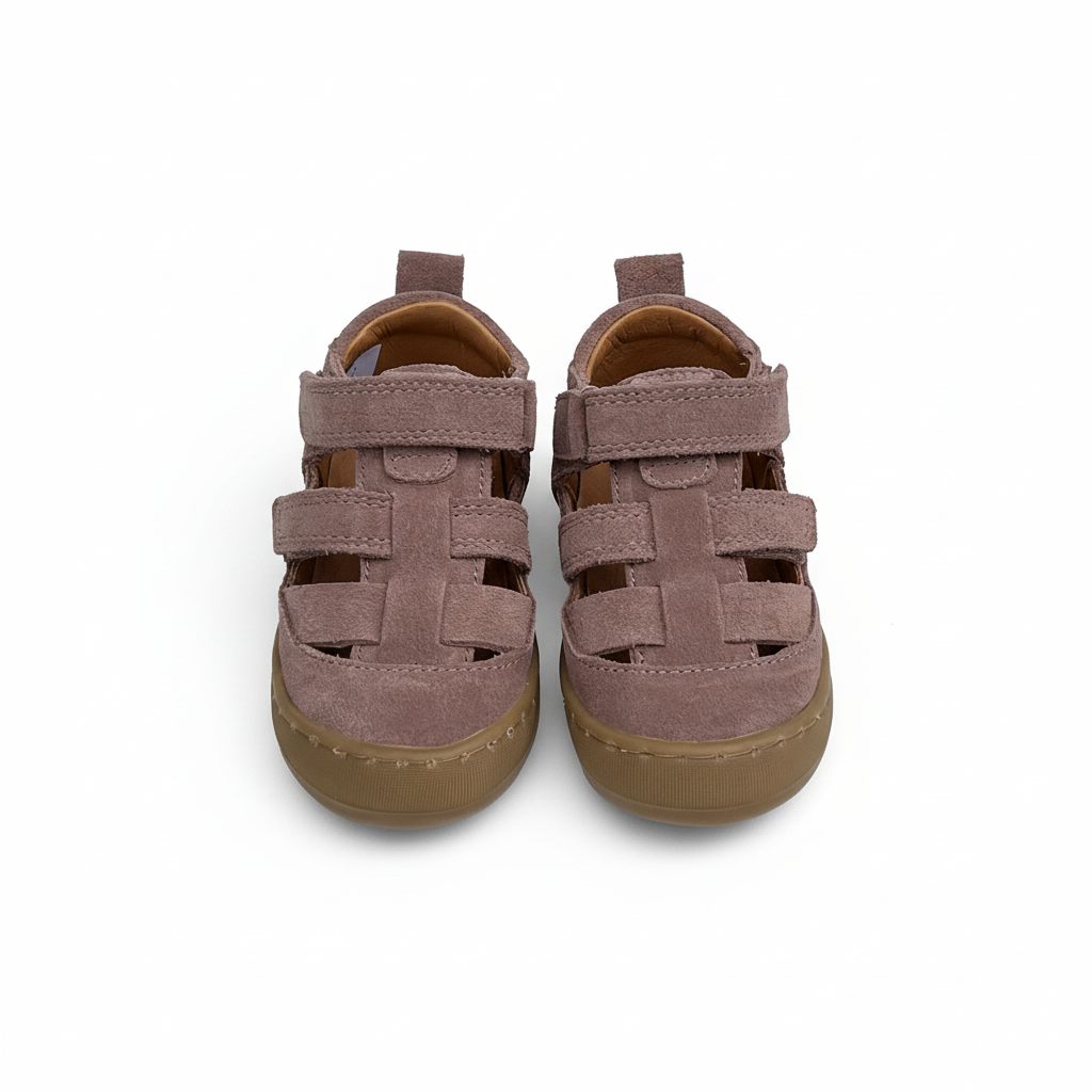 Telyoh Y01202 Mannie Lauflern Sandale Old Rose Suede