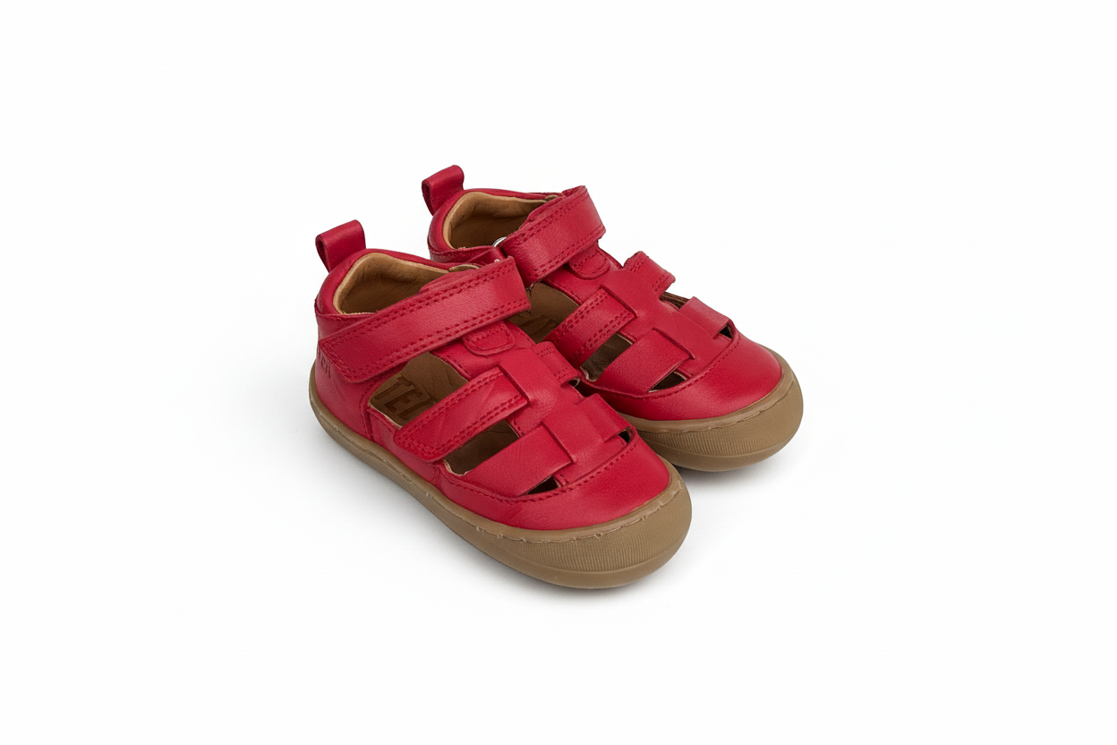 Telyoh Y01202 Mannie Lauflern Sandale Red