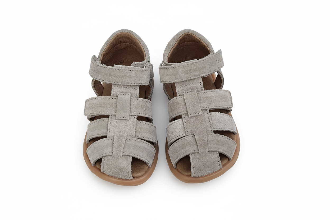 Telyoh Barefoot Y01235 Jamie Fisher Barfuß-Sandale Sand Suede