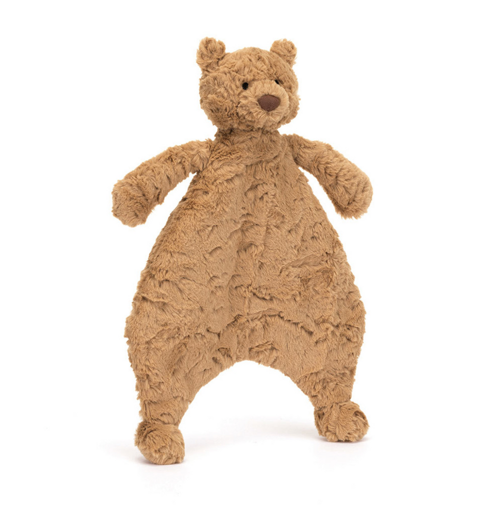 Kuscheliges Jellycat Kuscheltuch in Form eines braunen Bären