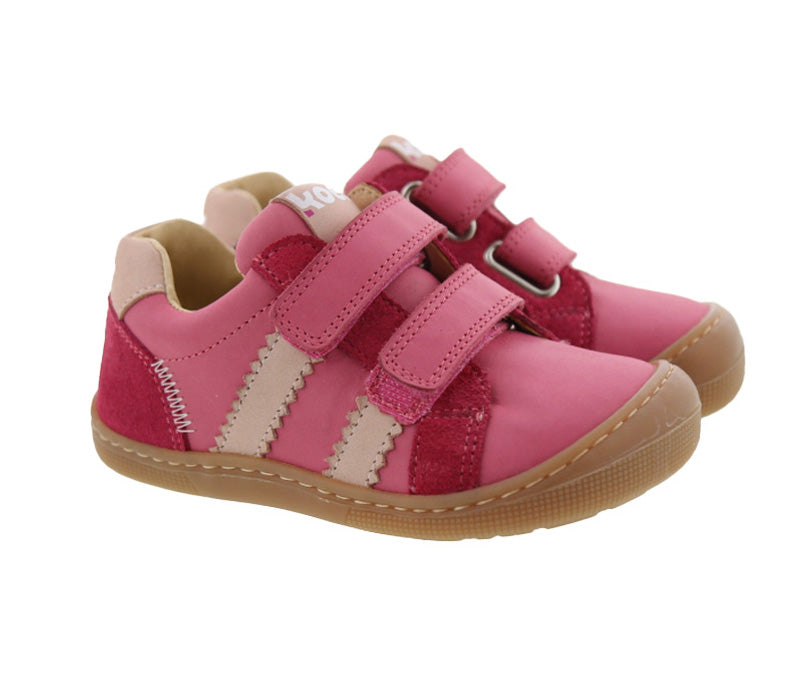 Koel Barefoot Kobi extraweiter Barfuß-Halbschuh mit Klettverschluss Fuchsia Pink