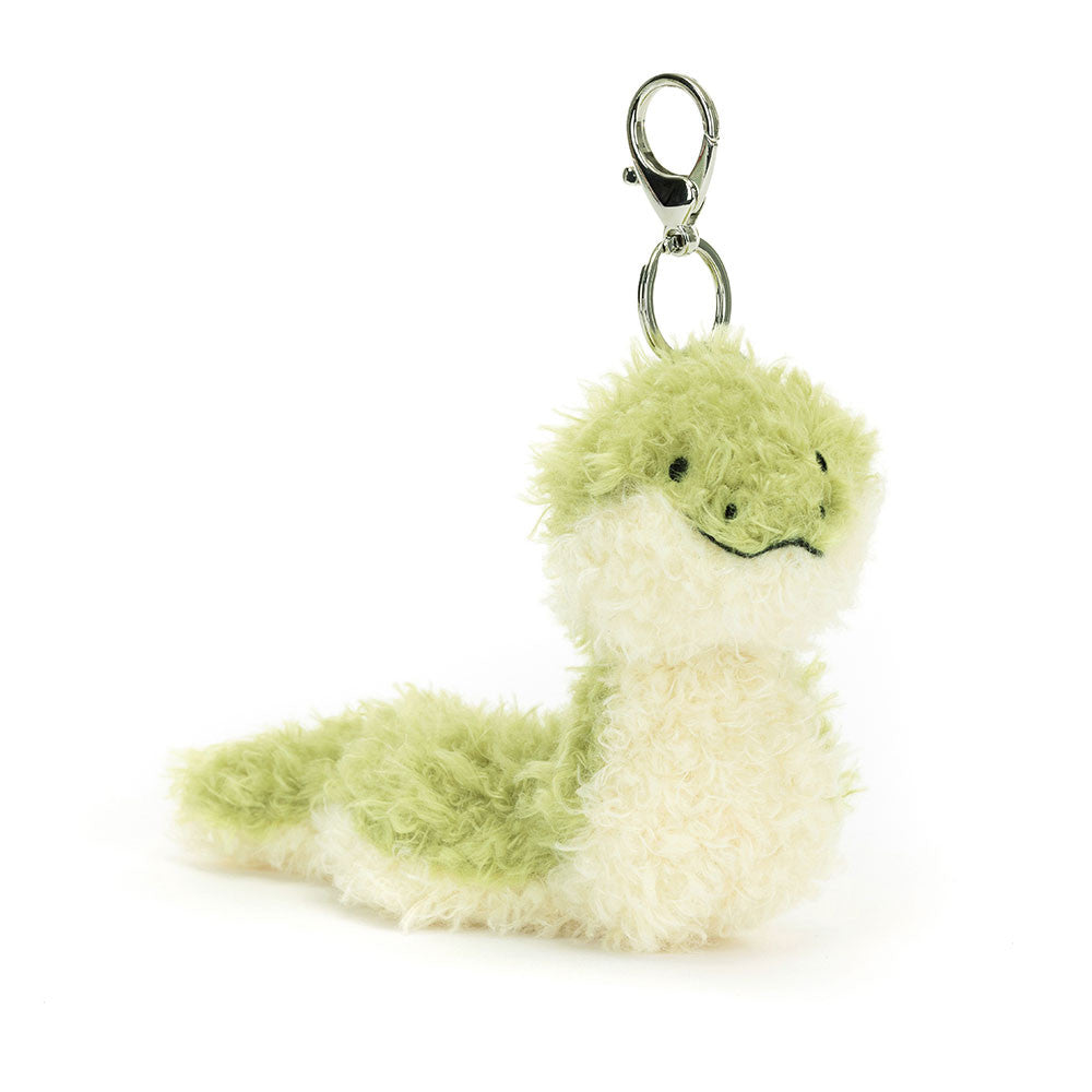 Jellycat Little Snake Bag Charm flauschige Schlange Schlüsselanhänger - keks.
