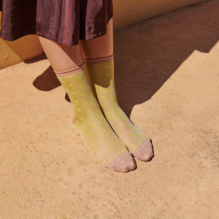 MP Woman Donna Glitzersocken Celery Green