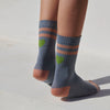 MP Woman Elga Glitzersocken mit Herz Stone Blue